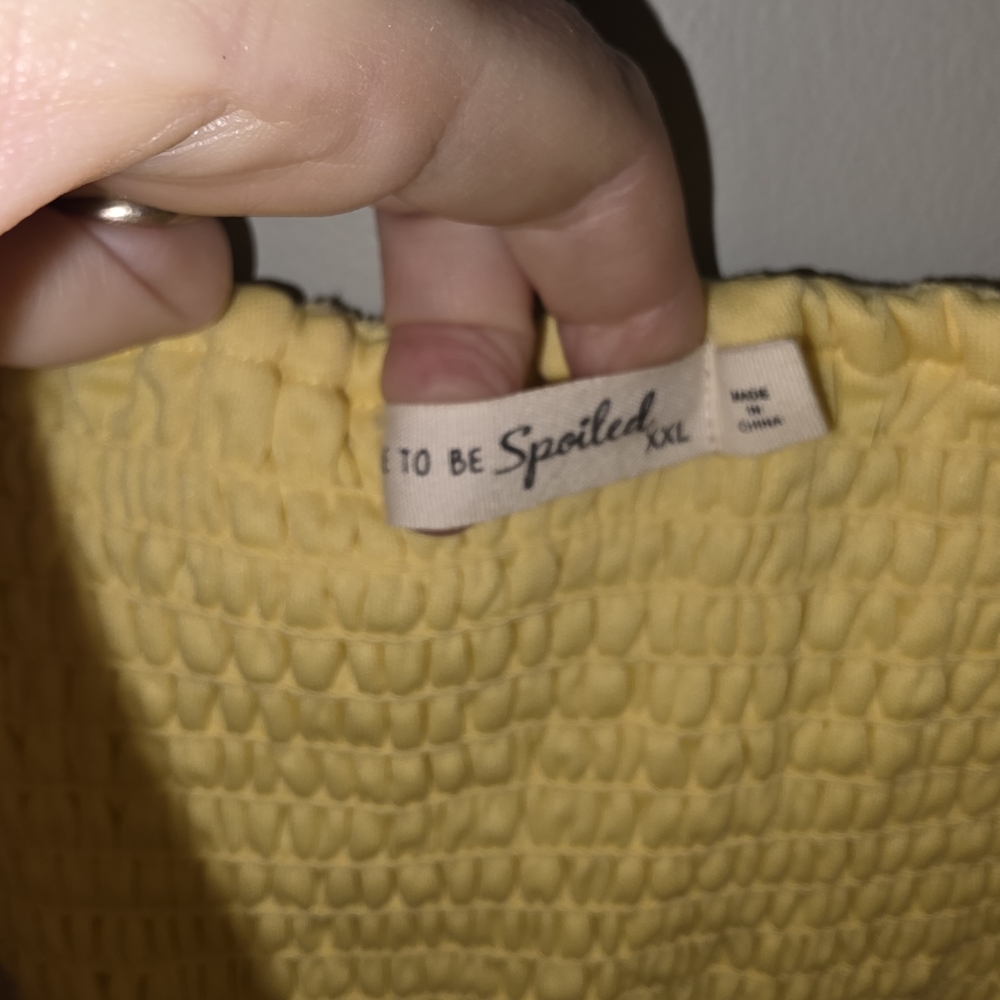 Spoiled Yellow Ruffle Mini Dress - Picture 3 of 4